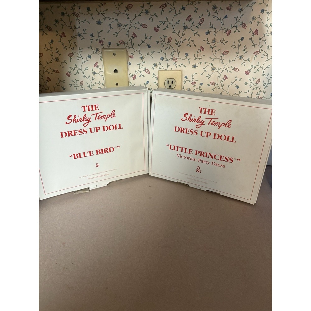 2 SHIRLEY TEMPLE Doll Outfits "Bluebird", and "Little Princess",